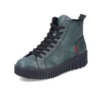 Rieker® - Bottines vertes à talon plateforme avec des lacets et un zip latéral - Taille numeric_39