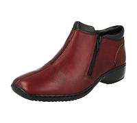 Rieker Bruine Womens Casual Bottines 37 EU Burgundy/Black