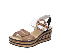 Rieker Femme 68176 Sandale, Beige, 41 EU
