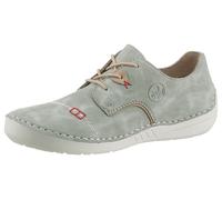 Rieker Chaussure à lacets '52528' beige / vert pastel / rouge, Taille 40
