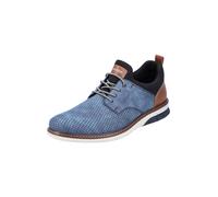Rieker Chaussure à lacets bleu chiné / brocart / noir, Taille 43