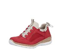 Rieker Chaussure basse 'N42F9' rouge sang / blanc cassé, Taille 41