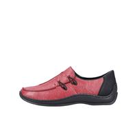 Rieker Chaussure basse rouge foncé / noir, Taille 39