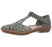 Rieker Femme M1688 Sandales Bride Cheville, Vert, 39 EU