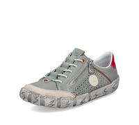 Rieker Chaussures à Lacets pour Femmes L0355, Pointure:38 EU, La Couleur:Vert