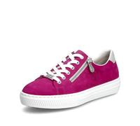 Rieker Chaussures à Lacets pour Femmes L59L1, Pointure:37 EU, La Couleur:Rose