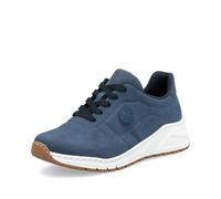 Rieker Damen Sneaker MemoCup Muster weit sportif M4903, Taille:39 EU, Couleur:Bleu