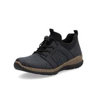 Rieker Chaussures à Lacets pour Femmes N3295, Pointure:38 EU, La Couleur:Bleu