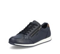Rieker Chaussures À Lacets Pour Hommes Sneakers Mocassins En Cuir Bleu 11903
