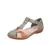 Rieker Chaussures Basses M1655 pour Femme, Multicolores Vertes, 37 EU