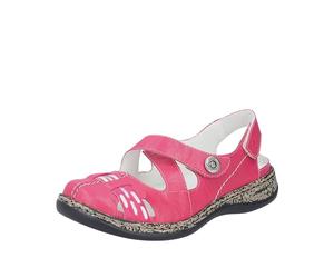 Rieker Chaussures basses pour femme 46377, rose bonbon, 37 EU