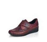 Rieker Chaussures Basses pour Femme Mocassin, Couleur : Rouge, 37 EU