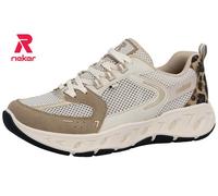 Rieker Chaussures De Sport Femme Sneaker Halbschuhe Beige Leo M6501