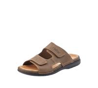 Rieker Chaussures Pour Hommes Pantoufles Sandales Cuir Marron 25592