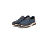 Rieker Chaussures Slipper Pour Hommes En Cuir Confort B9350-15 Bleu