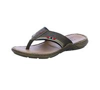 Rieker Connor 22084, Tongs Homme - Marron/Multicolore (Tabak/Stone/Schwarz), 46 EU