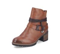 Rieker Bottines de Motard pour Femme 77580, Marron 24., 39 EU