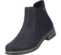 Rieker Damen Chelsea Boot Bottine élégante Stretch Talon bloc 72254, Taille:37 EU, Couleur:Noir