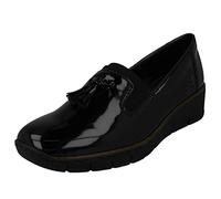 Rieker Femme Damen Halbschuhe Schwarz Mocassin, 37 EU
