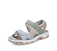 Rieker Damen Klassische Sandalen 68866, Frauen Sandalen,Freizeitschuhe,Sommerschuhe,offene Schuhe,Strandschuhe,Multi (94),36 EU / 3.5 UK