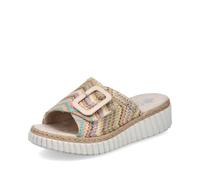 Rieker Sandales classiques femme 69253 – Sandales ouvertes d'été multicolore (91) 37 EU