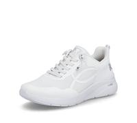 Rieker Damen Low-Top Sneaker M8551, Frauen Halbschuhe, Lose Einlage,Sportschuhe,Freizeitschuhe,Turnschuhe,Laufschuhe,Weiss (80),39 EU / 6 UK
