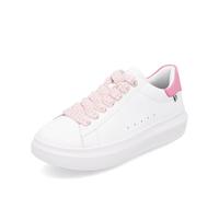 Rieker Damen Low-Top Sneaker W1201, Frauen Halbschuhe, Lose Einlage,Turnschuhe,Laufschuhe,straßenschuhe,Strassenschuhe,Weiss (82),38 EU / 5 UK