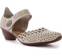 Rieker Damen Riricon Riemen Geo Met Floral Ledersandalen in Beige - 5 Royaume-Uni - 38 EU - 7 US