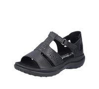 Rieker Damen Sandalen 64865-01 Schwarz GR. 36