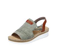 Rieker Damen Sandalen V1261-52 grün GR. 39