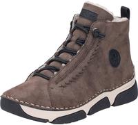 Rieker Damen Schnürboots Stiefelette Warmfutter Ziernaht 45912, Taille:37 EU, Couleur:Marron