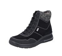 Rieker Bottes à lacets L7710 Femme Noir et Anthracite 38 EU