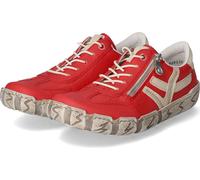 Rieker Damen Slip On Sneaker Rouge Synthétique Cuir Mix Taille : 36