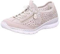 Rieker Damen Slipper L32P6-90 beige-métallique Cuir synthétique Gr.42