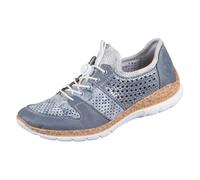 Rieker Damen Slipper Schuhe N4255-12 metallic-blau , Taille de la chaussure:41 EU