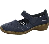 Rieker Damen Slipper sport bleu Gr. 42