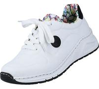 Rieker Damen Sneaker low blanc/noir/multicolore