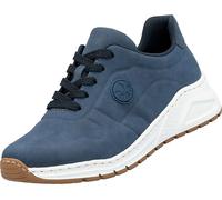 Rieker Damen Sneaker MemoCup Muster weit sportif M4903, Taille:38 EU, Couleur:Bleu
