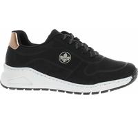 Rieker Damen Sneaker MemoCup Muster weit sportif M4903, Taille:40 EU, Couleur:Noir