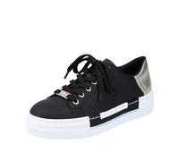 Rieker Chaussure de sport à lacets N4931-00 Noir/Argent Taille 37