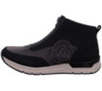 Rieker Damen Stiefelette High Top Sneaker Fermeture éclair Fleur 58956, Taille:38 EU, Couleur:Noir