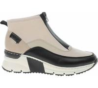 Rieker Damen Stiefelette High Top Sneaker Zip N6352, Taille:38 EU, Couleur:Beige