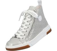 Rieker Damen Stiefelette lose Einlage Reißverschluss Weite G TR-Sohle N3945, Taille:39 EU, Couleur:Gris