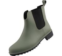 Rieker Damen Stiefelette Warmfutter Gummistiefel Stretcheinsätze matt P8260, Taille:37 EU, Couleur:Vert