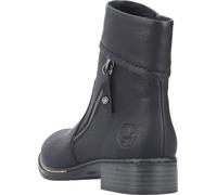 Rieker Damen Stiefelette zippée Boots Ziernaht 73460, Taille:38 EU, Couleur:Noir