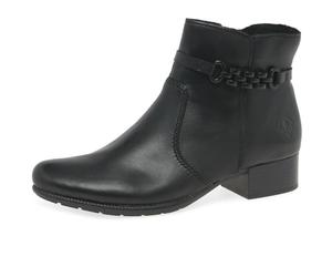 Rieker Depart Womens Ankle Boots 39 Medium Noir