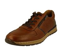 Rieker Emery Mens Trainers 43 Nut Leather Combi