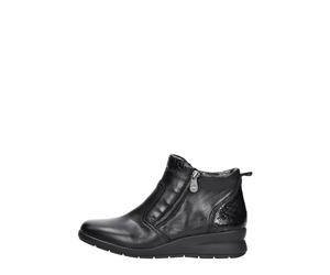 Rieker - Enkellaarsjes Plat - Femme - Chaussures - Noir - Taille: 38 EU