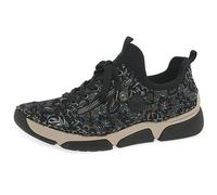 Rieker Excursion Womens Trainers 36 EU Black Metallic Print