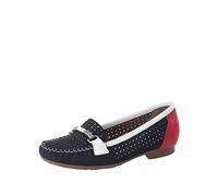Rieker Femme 40065 Mocassin, Blau Kombi/ 14, 37 EU